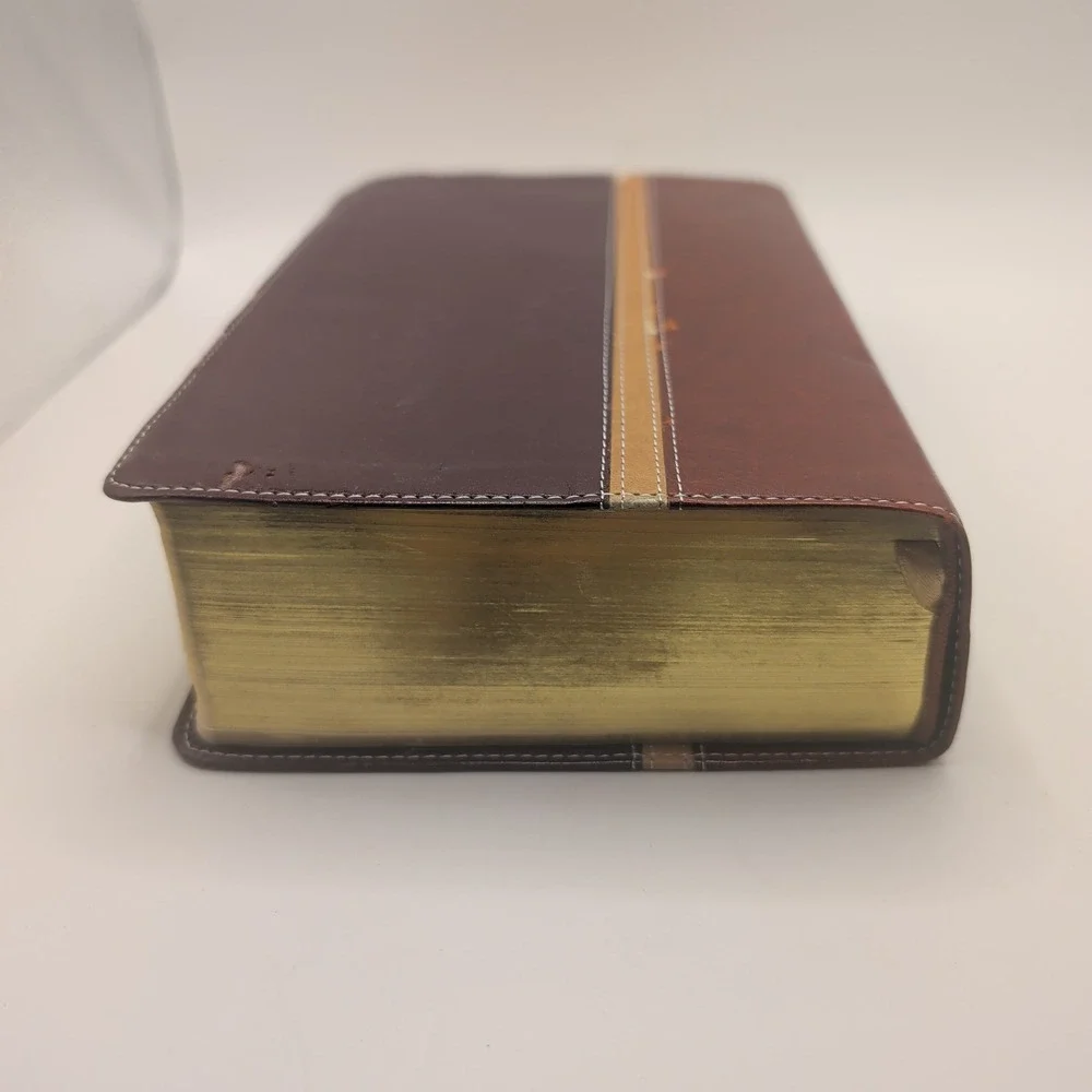 NIV The Message Parallel Study Bible Italian Duo-Tone Leather Zondervan